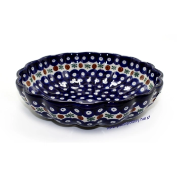 Salaterka falowana Ø23cm dec. 70X Tradycyjna Ważka